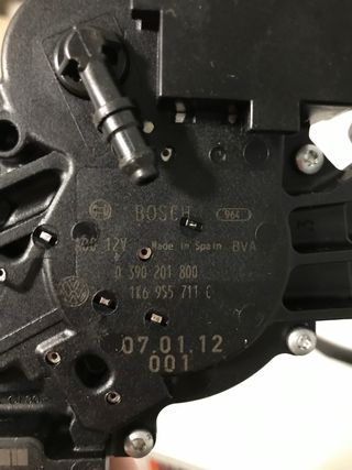 Limpiaparabrisas trasero completo Golf V