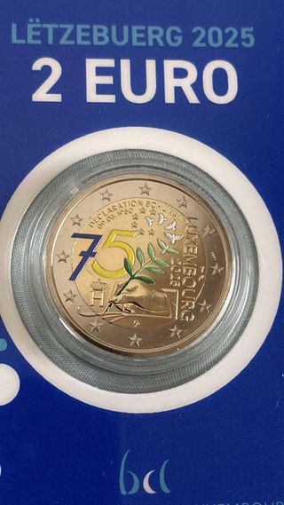 Pack 2 Monedas 2 Euro Luxemburgo 2025