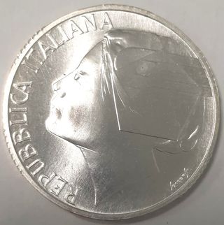 Moneta 10000 Lire Argento Campionato Mondiale Calc