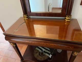 Mueble de época caoba francés con espejo. LLORET