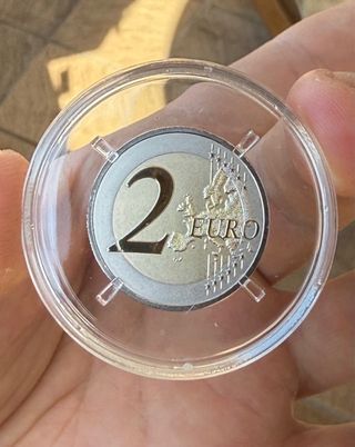 2 Euro San Marino + Francia, monete Proof