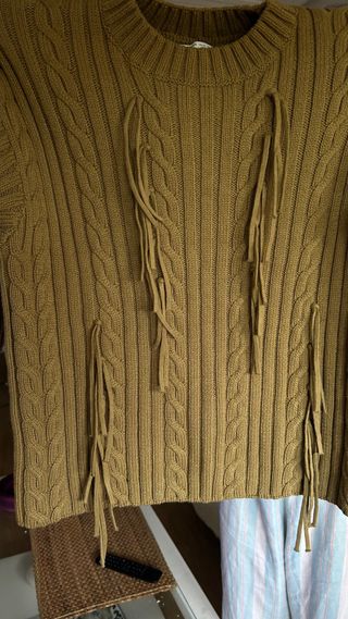 Suéter ZARA verde oliva talla M