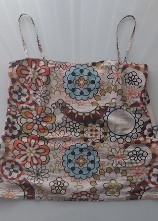 Top tirantes flores y mandalas