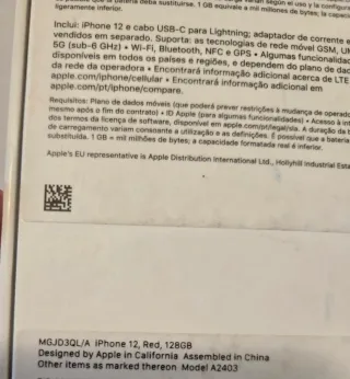 iPhone 12 - 128GB (Product Red)