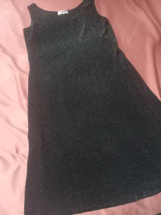 Tubino nero lurex elasticizzato