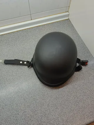 Casco Moto Retro Negro Talla XS con Gafas