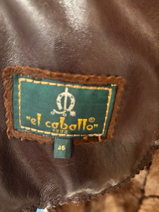 Abrigo largo El Caballo piel vuelta