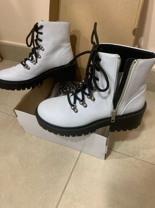 Botines Skechers Mujer Talla 36 Blancos