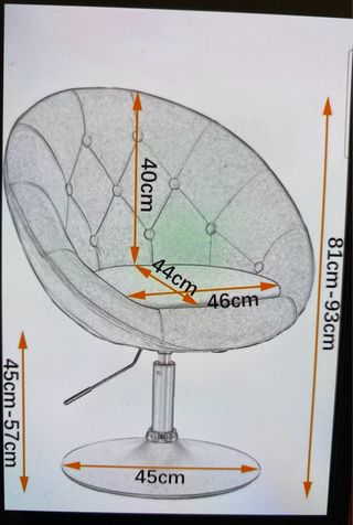Silla Giratoria Vanity Terciopelo Gris. tengo dos