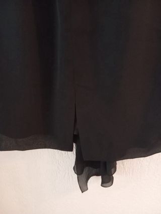 Falda negra crepé fiesta