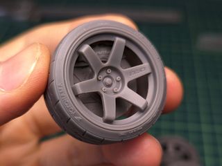 Ruedas de resina 1/24 y 1/18 para tus coches