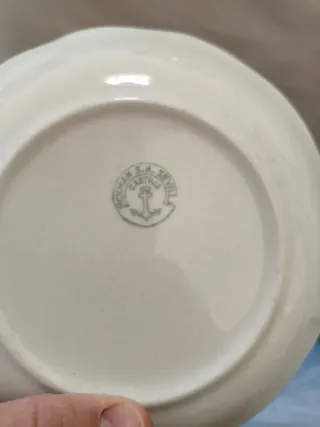 Juego 6 Tazas y Platillos La Cartuja Antiguo