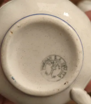 Juego 6 Tazas y Platillos La Cartuja Antiguo