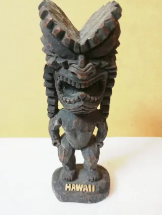 Figura Tiki de Madera - Hawaii