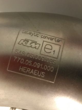 Tubo Escape Limitado KTM 125 EXC 2007/2010