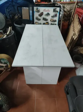 Mesa plegable madera y metal