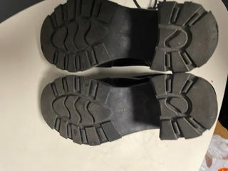 Botín Stradivarius Negro Tacón Plataforma