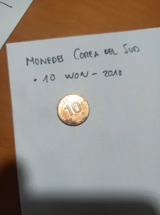 Monedas Corea del Sur