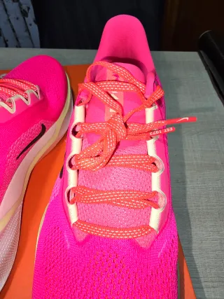 Zapatillas Nike Pegasus 41 fuchsia y verde amarill