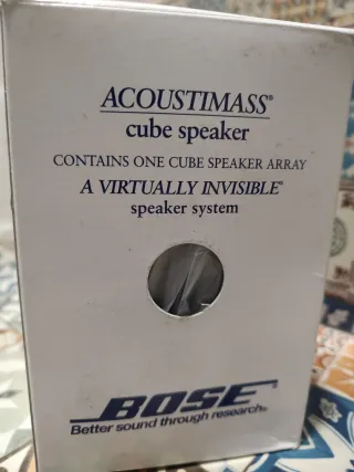 Bose Acoustimass Cube Speaker Doble Altavoz
