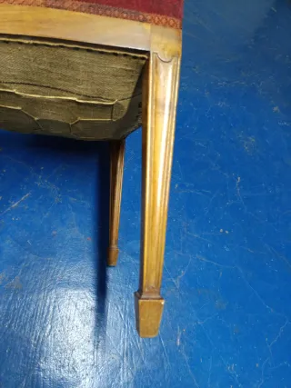 Juego 6 Sillas Comedor Madera y tela