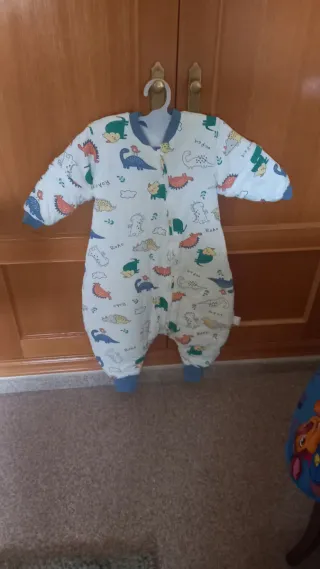 Saco dormir acolchado 100 cm dinosaurios