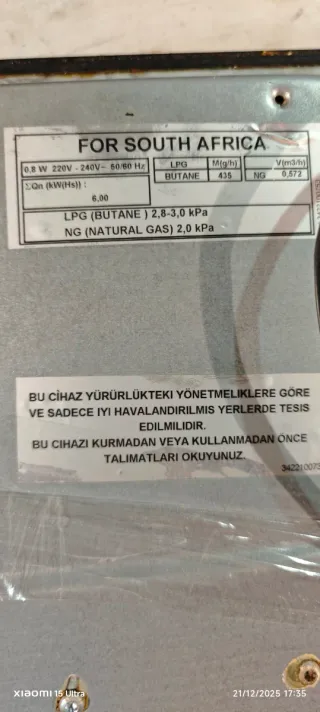 Placa de gas Siemens negra