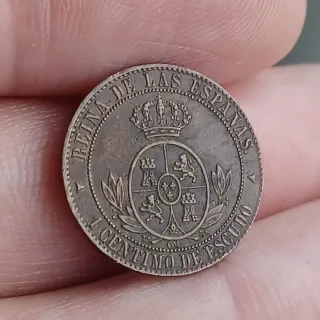 1 cto. 1867 Segovia - Isabel II - Cobre