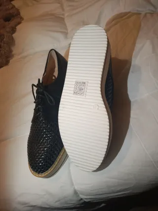 Zapatos HyD Piel Serpiente Negro