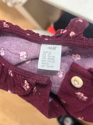 Vestido niña floral 2-3 años