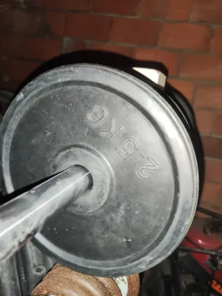 Discos de pesa negros 2.5kg