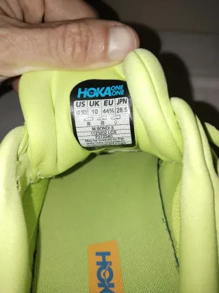 Zapatillas Hoka Bondi 8 Verde y Azul