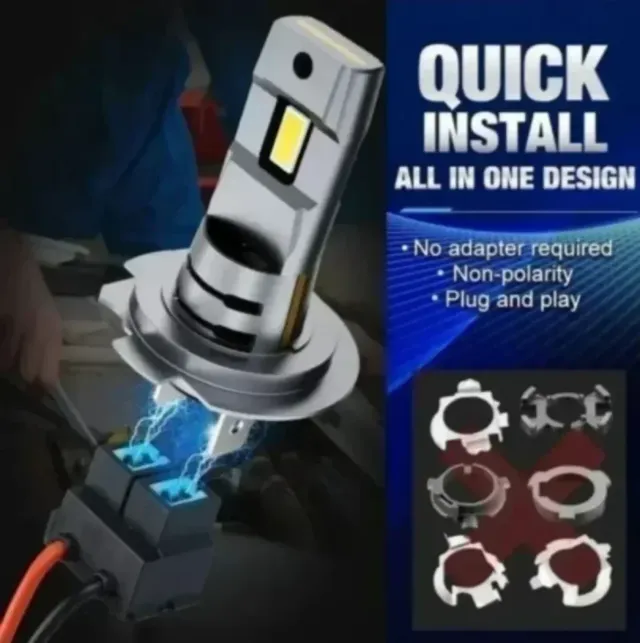 Bombillas LED H7 30000LM Montaje Directo sin Adapt