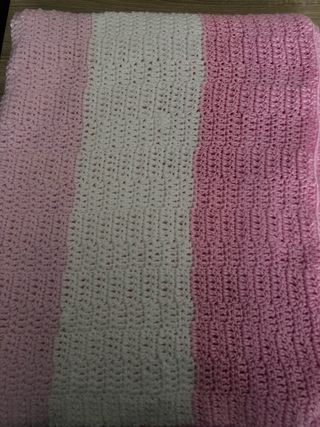 Manta tejida a mano multicolor para sofá