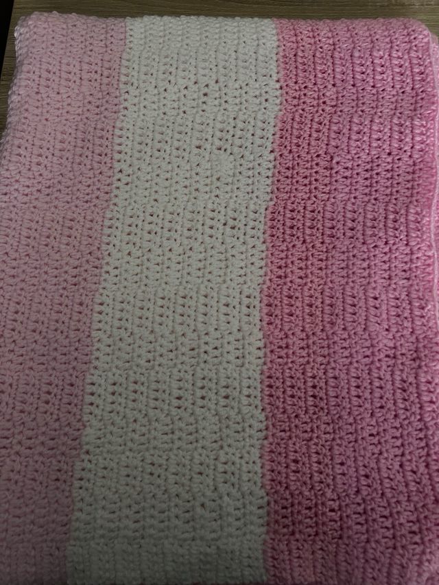 Manta tejida a mano multicolor para sofá