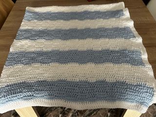 Manta tejida a mano multicolor para sofá