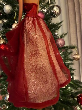 Vestido Barbie Rojo Fiesta