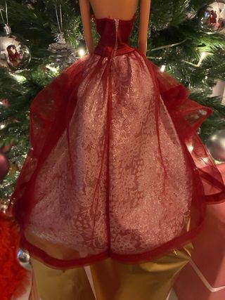 Vestido Barbie Rojo Fiesta