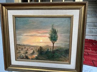 Quadro paesaggio tramonto 50x60