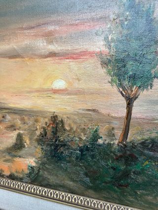 Quadro paesaggio tramonto 50x60