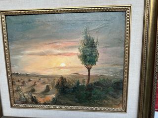 Quadro paesaggio tramonto 50x60