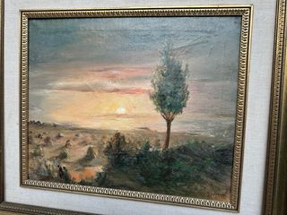 Quadro paesaggio tramonto 50x60