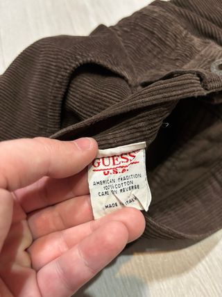 Pantalones Guess de pana vintage años 90s