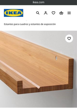 Estante para cuadros IKEA MÅLERÅS – Bambú natural