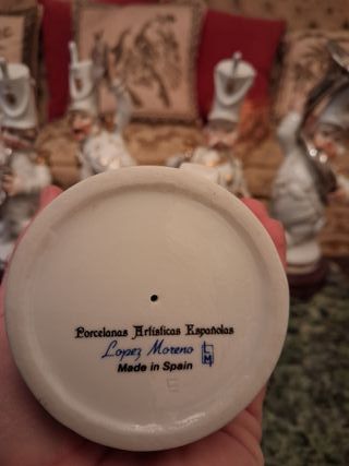 Lote Figuras Porcelana López Moreno Banda Músicos