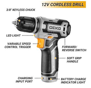 DEKO Caja Herramientas Eléctricas 238 Piezas