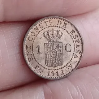 1 céntimo 1912 *2 PCV - Alfonso XIII - Cobre