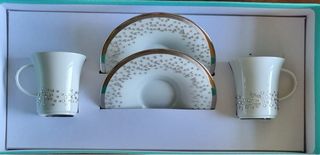 Juego de té porcelana y Swarovski. Coleccionismo