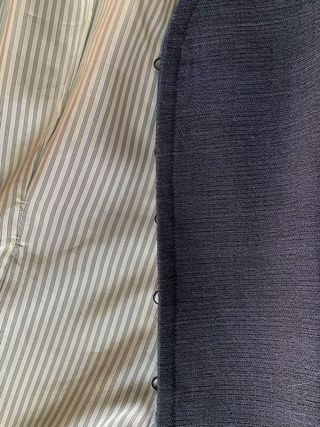 Traje chaqueta larga azul