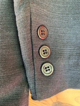 Traje chaqueta larga azul